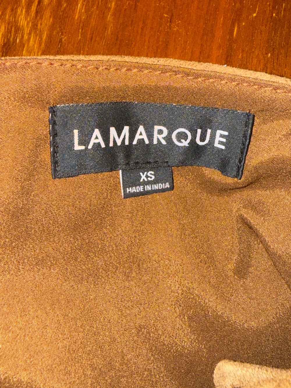 Lamarque x REVOLVE Isa Double Belted Micro Suede Skirt - Picture 6 of 6